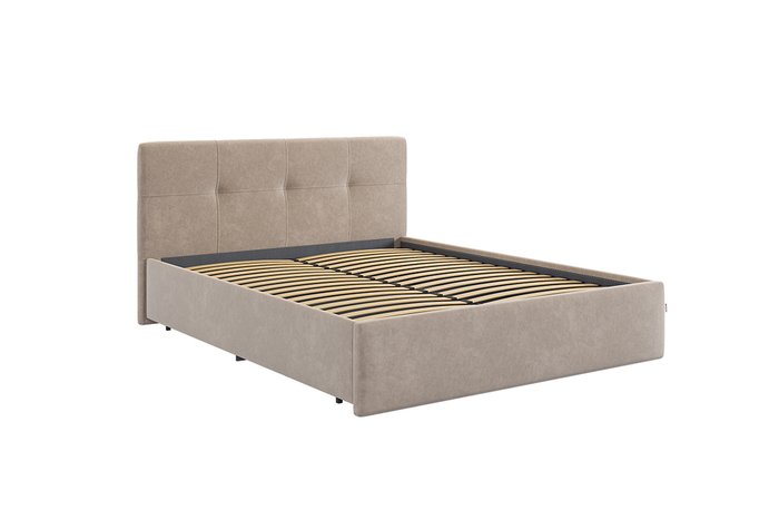 Кровать Веста 160х200 серо-коричневого цвета без подъемного механизма - купить Кровати для спальни по цене 26580.0