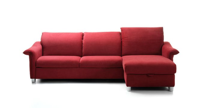 Угловой диван Galaxio красного цвета  - лучшие Угловые диваны в INMYROOM