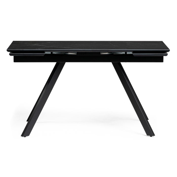 Раздвижной обеденный стол Габбро черного цвета - купить Обеденные столы по цене 46990.0