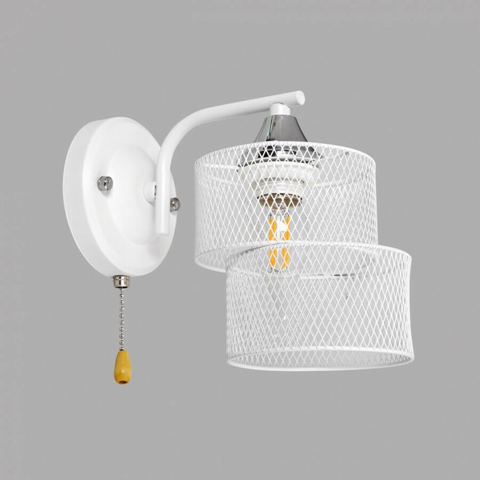 Бра MD.4252-1-W-WH+CH (металл, цвет белый) Бра MD.4252-1-W-WH+CH (металл, цвет белый)