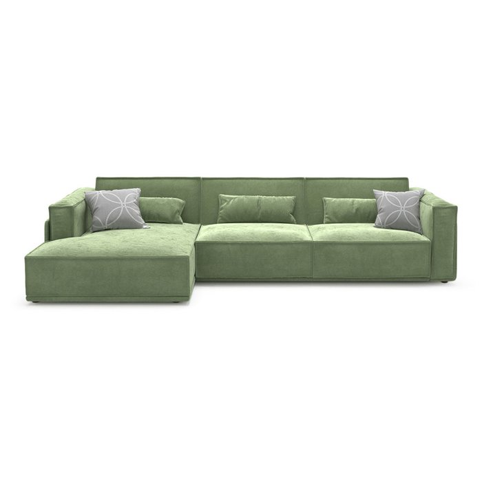  Диван-кровать Vento light угловой зеленого цвета