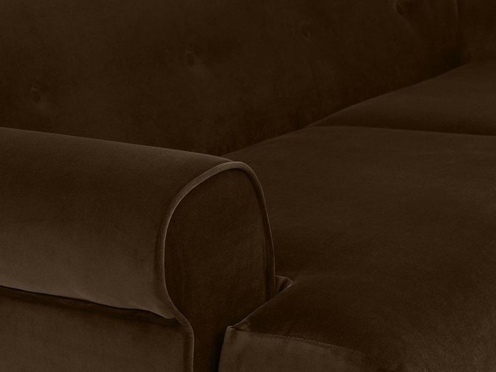 Диван Italia темно-коричневого цвета - лучшие Прямые диваны в INMYROOM