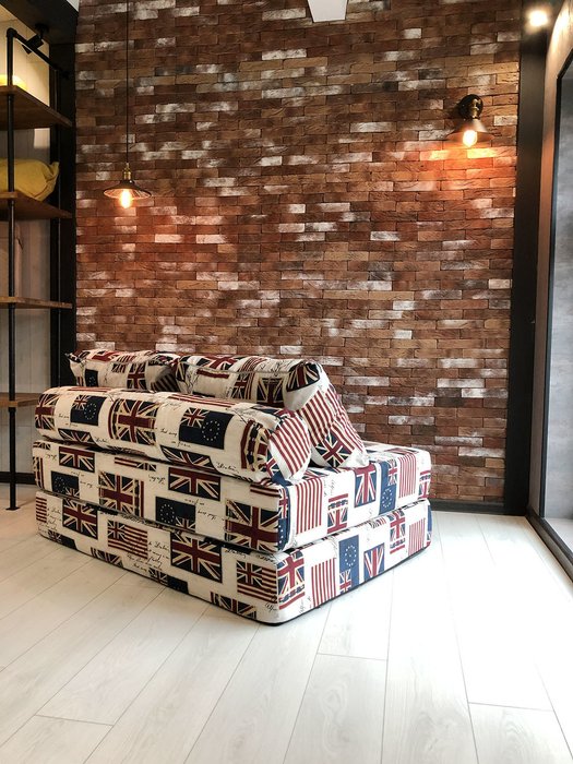Бескаркасный диван-кровать Puzzle Bag Флаги XL - лучшие Бескаркасная мебель в INMYROOM