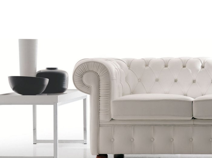 Диван-кровать Честер белого цвета - купить Прямые диваны по цене 134600.0