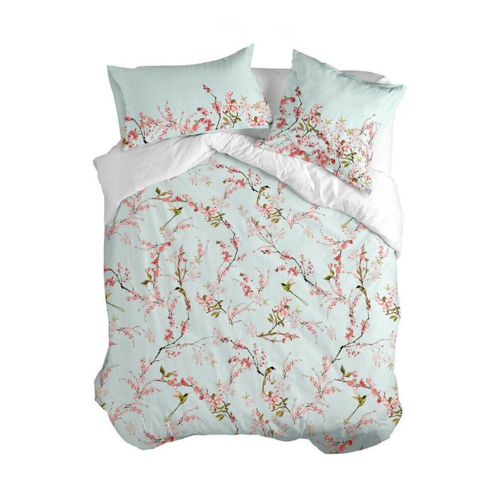 Пододеяльник Chinoiserie 200x200 голубого цвета