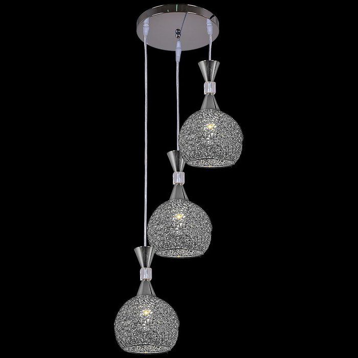 Подвесной светильник 02052-0.4-03 SL (металл, цвет серебро) - купить Подвесные светильники по цене 4750.0