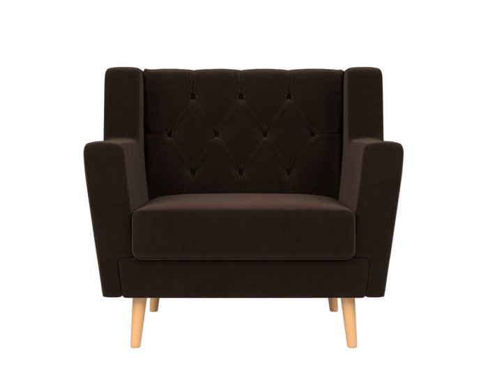 Кресло Брайтон Люкс темно-коричневого цвета - купить Интерьерные кресла по цене 23999.0
