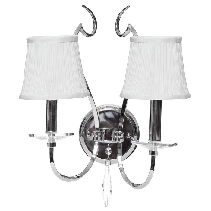 Бра Garda Decor K2B с белыми абажурами 
