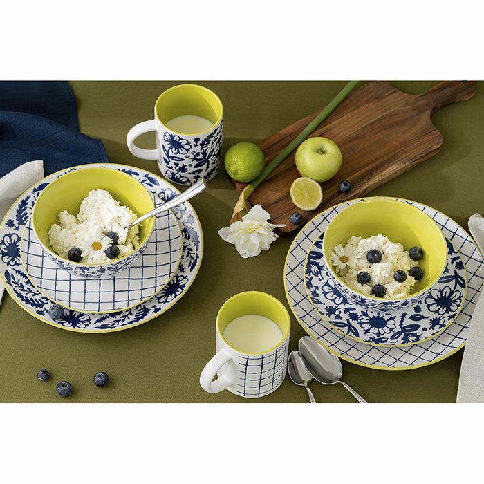 Набор тарелок bright traditions, D21,5 см, 2 шт. - лучшие Тарелки в INMYROOM
