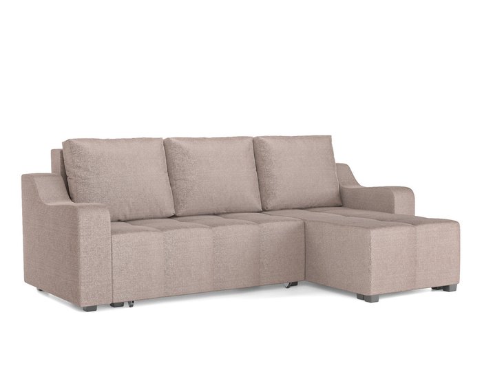 Угловой диван-кровать Берн бежевого цвета