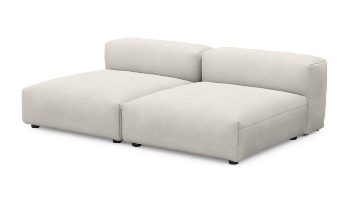 Прямой диван Фиджи молочного цвета - купить Прямые диваны по цене 48400.0