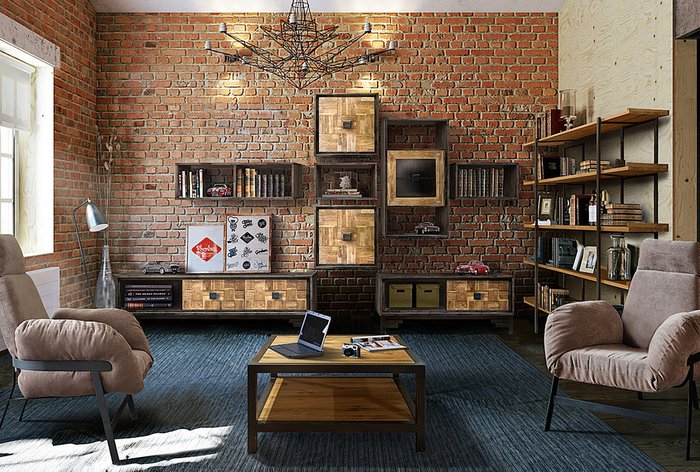 Тумба под ТВ Cube Design темно-коричневого цвета - лучшие Тумбы для ТВ в INMYROOM Тумба под ТВ Cube Design темно-коричневого цвета - лучшие Тумбы для ТВ в INMYROOM