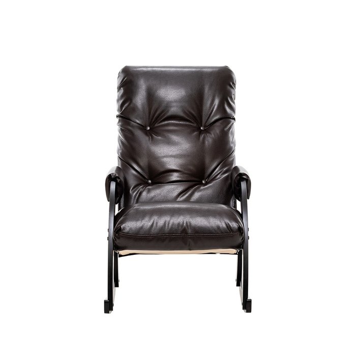 Кресло-качалка Модель 67 темно-коричневого цвета - купить Интерьерные кресла по цене 13754.0