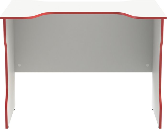 Стол компьютерный Вардиг белого цвета с красной окантовкой - купить Письменные столы по цене 5999.0