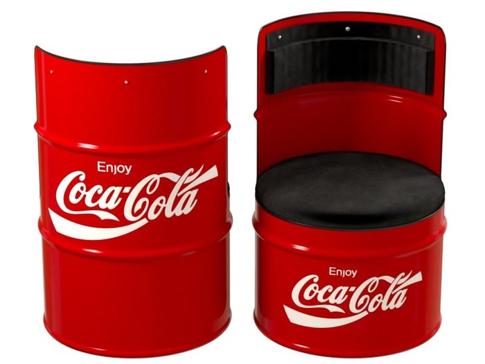 Бочка-кресло Coca-Cola красного цвета - лучшие Интерьерные кресла в INMYROOM