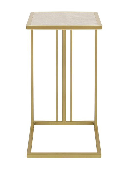 Кофейный столик Soho бежево-золотого цвета - купить Кофейные столики по цене 8550.0
