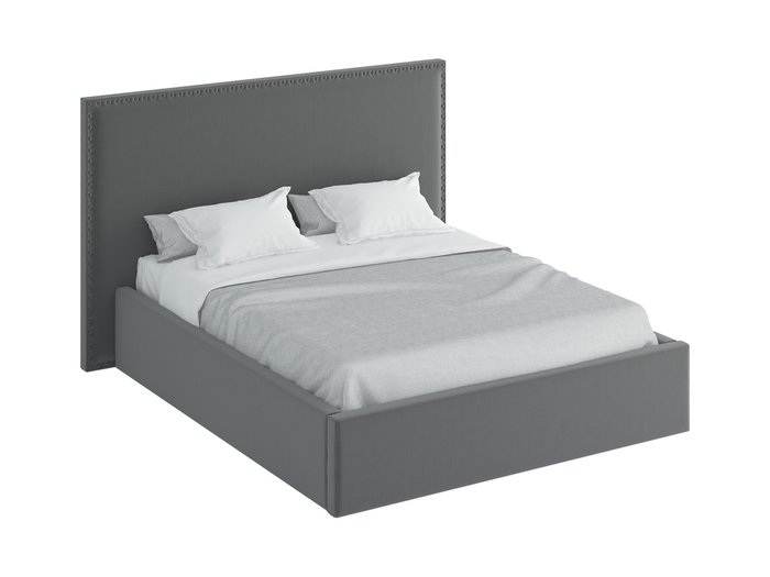 Кровать Blues Lift серого цвета 180х200