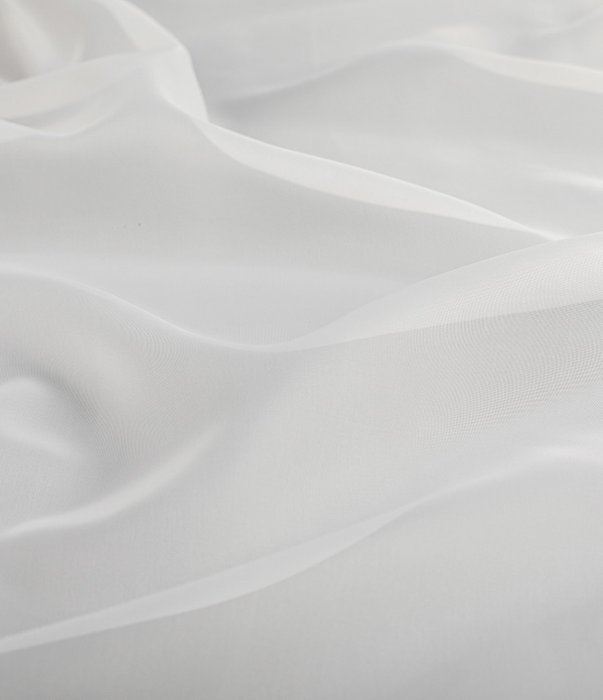 Тюль Вуаль 260х500 с утяжелителем молочного цвета - лучшие Шторы в INMYROOM