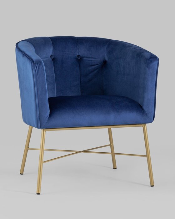 Кресло Шале синего цвета - купить Интерьерные кресла по цене 25656.0
