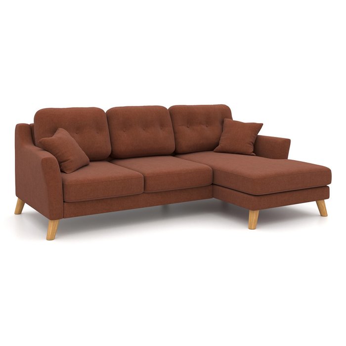 Угловой диван-кровать Raf EKH коричневый - купить Угловые диваны по цене 87400.0