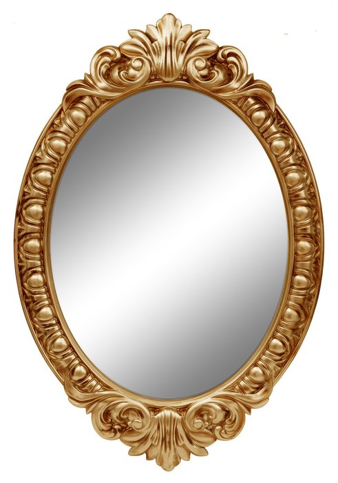 Настенное зеркало Эджил Золото металлик (S)/патина