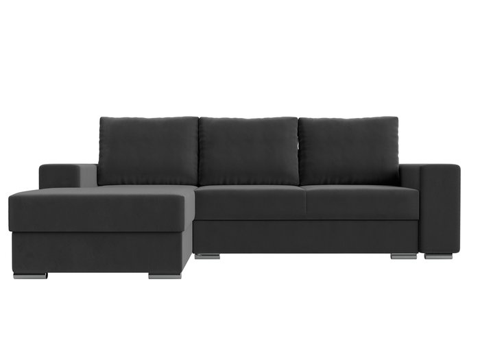 Угловой диван-кровать Дрезден серого цвета левый угол - купить Угловые диваны по цене 68999.0