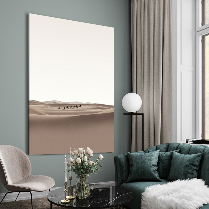 Картина на холсте Караван в пустыне 50х70 см - купить Картины по цене 5990.0