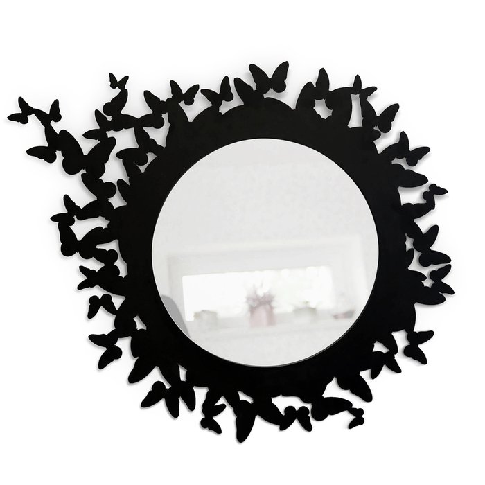 Настенное зеркало Butterfly black