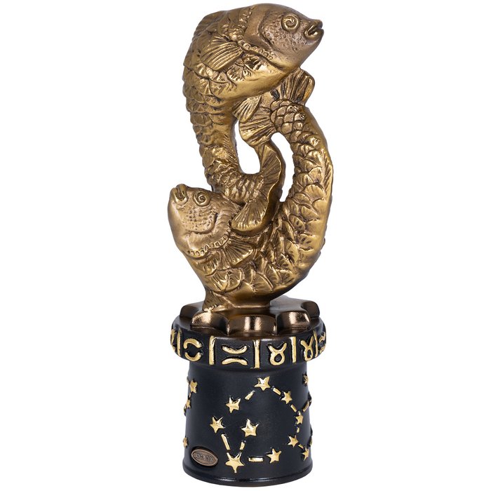 Статуэтка Знак зодиака Рыбы бронзового цвета - лучшие Фигуры и статуэтки в INMYROOM
