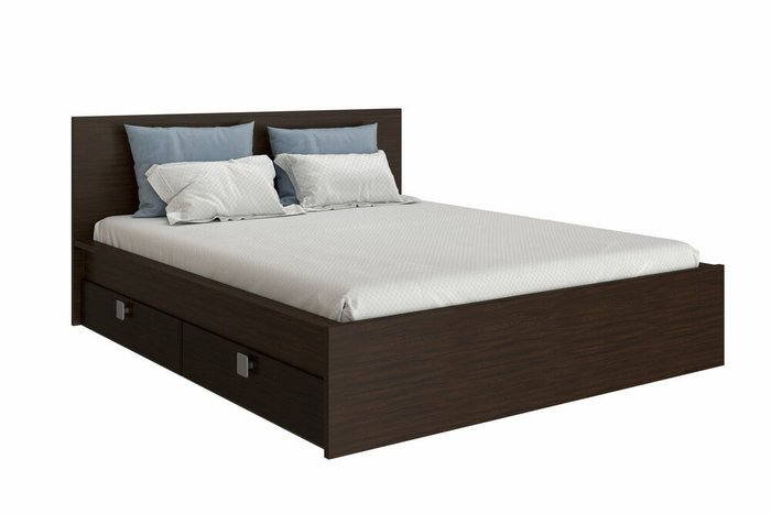 Кровать Анастасия 160x200 темно-коричневого цвета - лучшие Кровати для спальни в INMYROOM