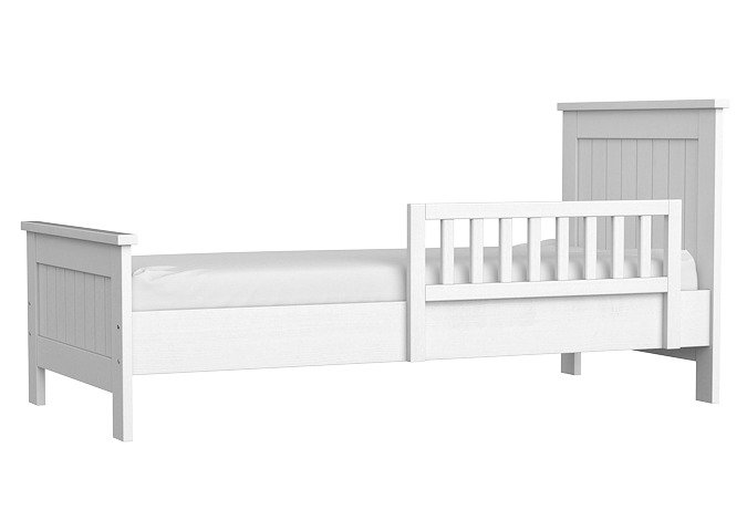 Кровать подростковая Wood 90х200 белого цвета