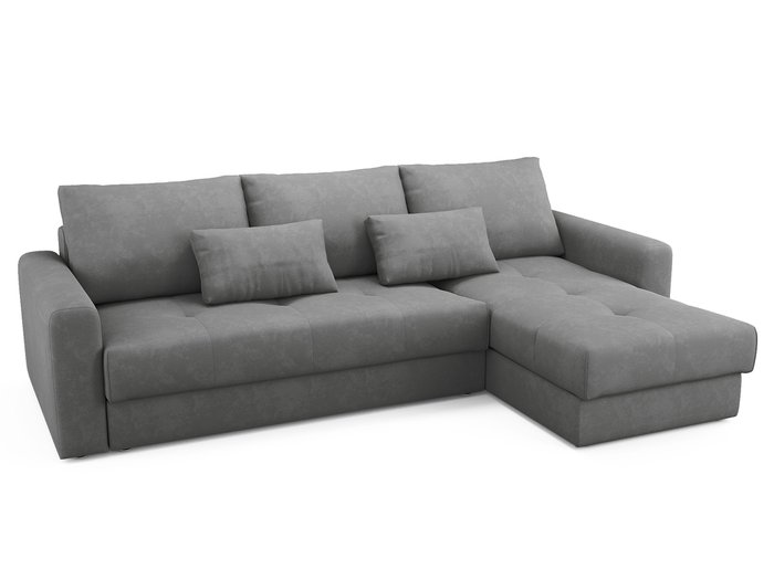 Угловой диван-кровать Ruiz серого цвета - купить Угловые диваны по цене 90800.0