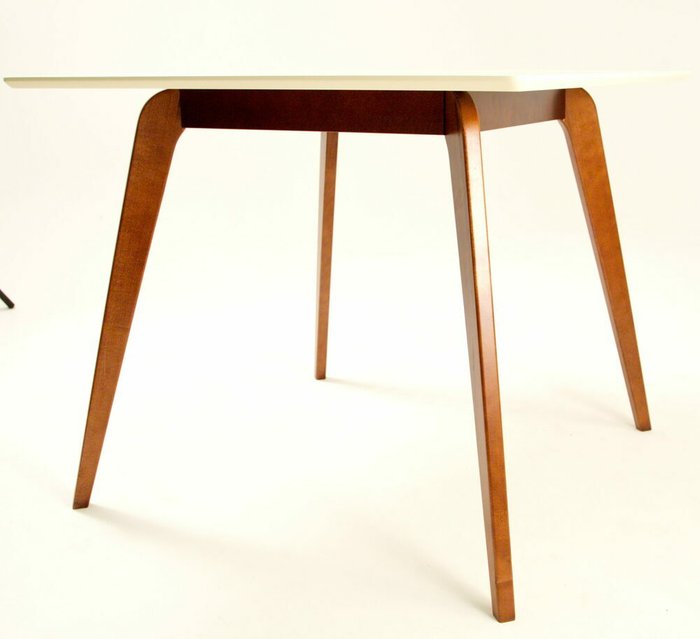 Обеденный стол Arki М 90 коричнево-бежевого цвета - лучшие Обеденные столы в INMYROOM