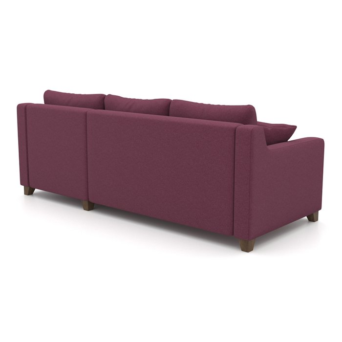 Угловой диван-кровать Mendini EKL бордового цвета - лучшие Угловые диваны в INMYROOM
