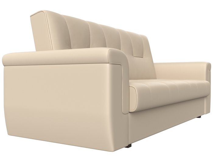 Прямой диван-кровать Эллиот бежевого цвета (экокожа) - лучшие Прямые диваны в INMYROOM