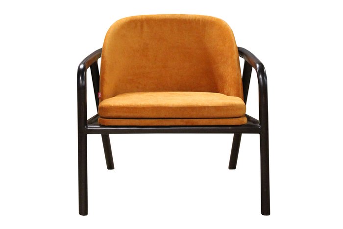 Полукресло Cerdido с оранжевой обивкой - купить Интерьерные кресла по цене 36765.0