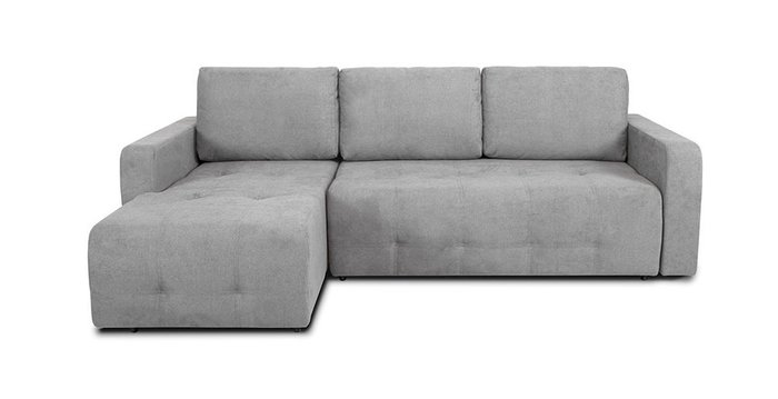 Угловой диван-кровать Хэнк серого цвета