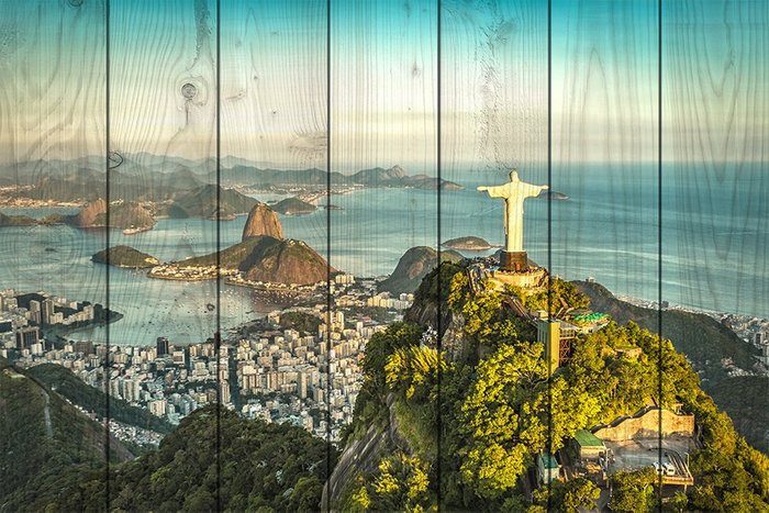 Картина на дереве Рио-де-Жанейро