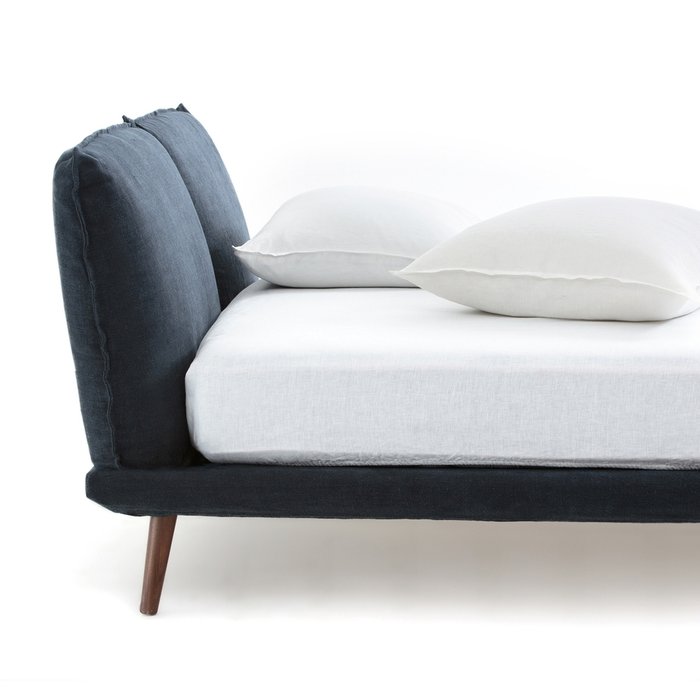 Кровать Aurore 160x200 синего цвета - купить Кровати для спальни по цене 134073.0