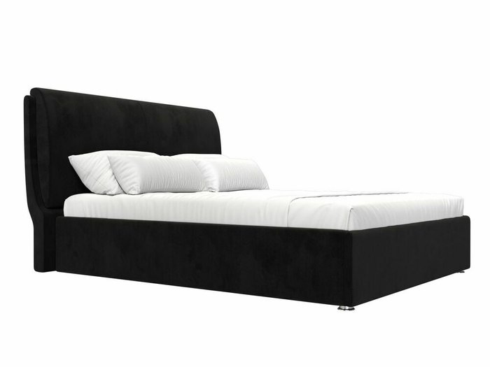 Кровать Принцесса 160х200 черного цвета с подъемным механизмом - лучшие Кровати для спальни в INMYROOM