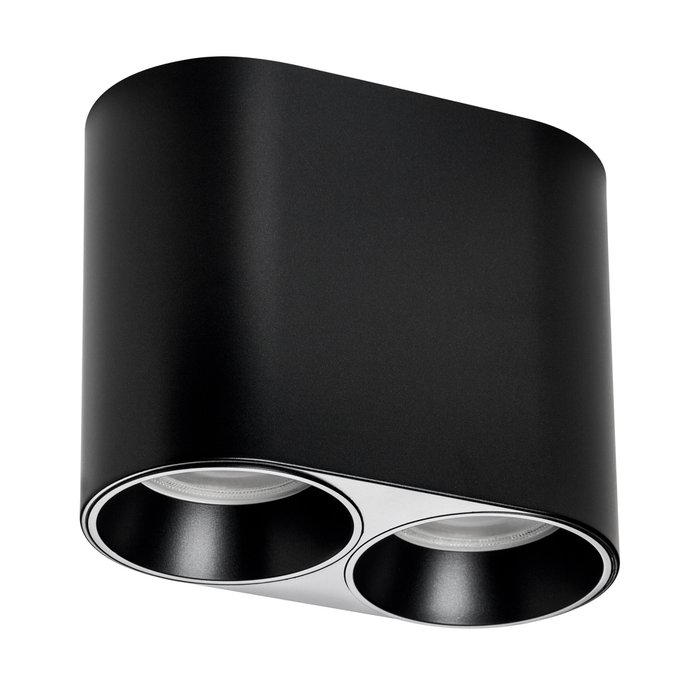 Рамка (светильник) PVC д/LED-модулей 941хх и LED-ламп D50мм RULLO 2x ROUND ЧЕРНЫЙ Рамка (светильник) PVC д/LED-модулей 941хх и LED-ламп D50мм RULLO 2x ROUND ЧЕРНЫЙ