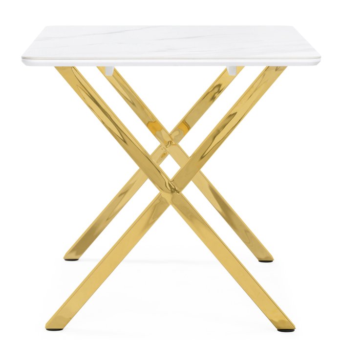 Обеденный стол Селена 3 L белого цвета - лучшие Обеденные столы в INMYROOM