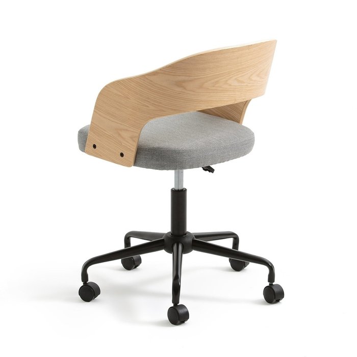 Кресло офисное на колесиках Floki единый размер черный - лучшие Офисные кресла в INMYROOM