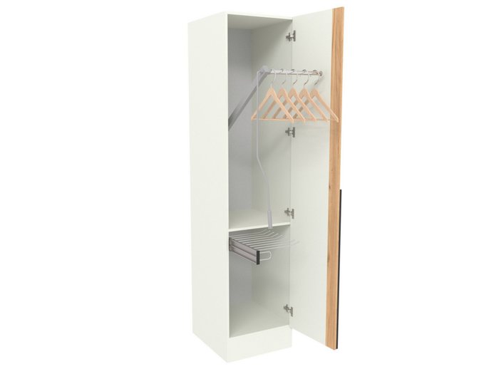 Шкаф с лифтом и брючницей Азарт Ш550.2 светло-серого цвета правый - купить Шкафы распашные по цене 50140 Шкаф с лифтом и брючницей Азарт Ш550.2 светло-серого цвета правый - купить Шкафы распашные по цене 50140