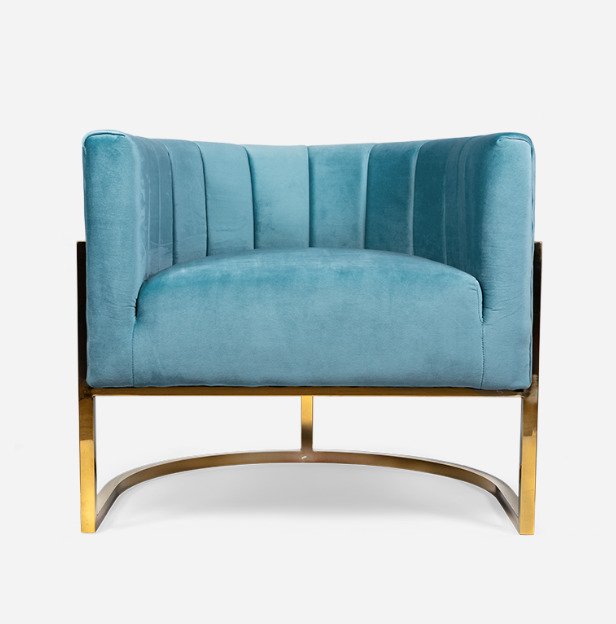 Кресло Arsino голубого цвета - купить Интерьерные кресла по цене 34518.0