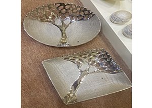 Ваза керамическая серебряная - купить Вазы  по цене 1510.0