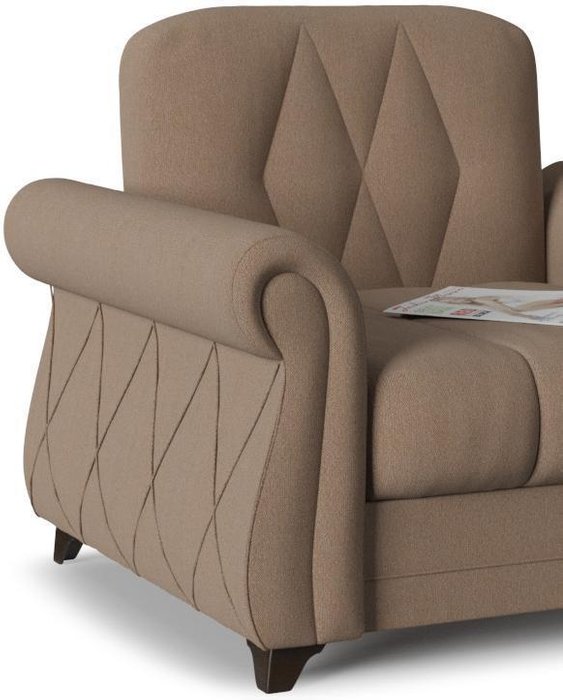 Кресло Эвора Fox коричневого цвета - лучшие Интерьерные кресла в INMYROOM