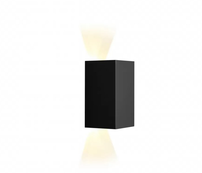 Настенный светильник Double черного цвета