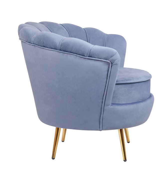 Кресло Pearl голубого цвета - лучшие Интерьерные кресла в INMYROOM