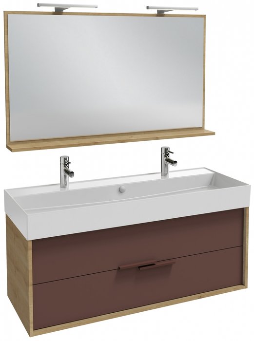 Раковина подвесная Jacob Delafon Vivienne прямоугольная 121х46 см - лучшие Раковины для ванной комнаты в INMYROOM
